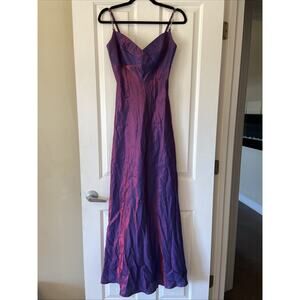 Vintage Faviana Iridescent Rhinestone Strap Formal Dress Hoco Y2K‎ Fairy USA 5/6